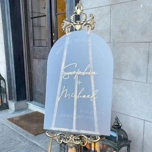 Luxury Personalised Frosted Acrylic Welcome Sign