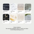 Luxury Personalised Frosted Acrylic Welcome Sign