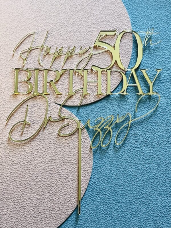 Personalised Birthday Cake Toppers - Image 8