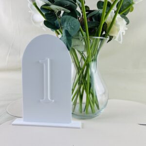 Arch Wedding Table Numbers with Stand